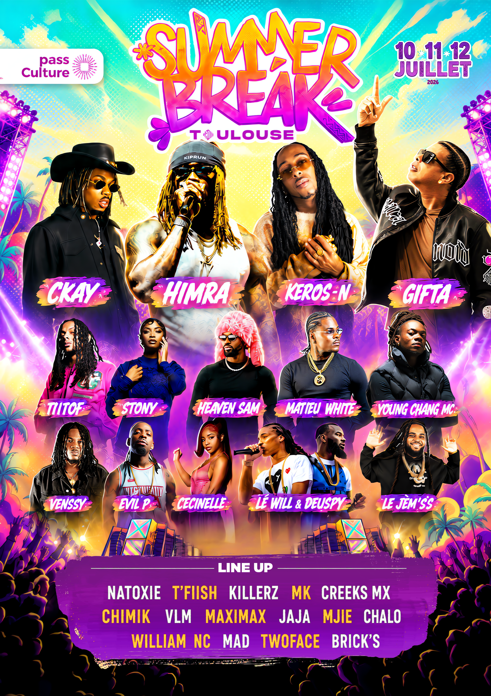 Affiche officielle Summer Break Toulouse 2026